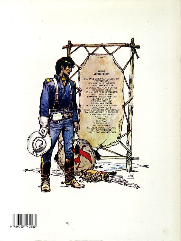 De outlaws van Missouri / Blueberry / 25 achterkant