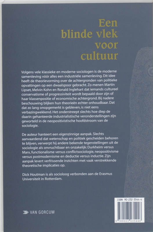 Blinde Vlek Voor Cultuur achterkant