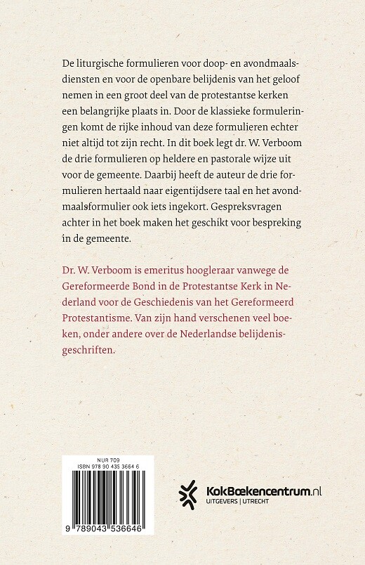 Van doopvont naar avondmaalstafel achterkant