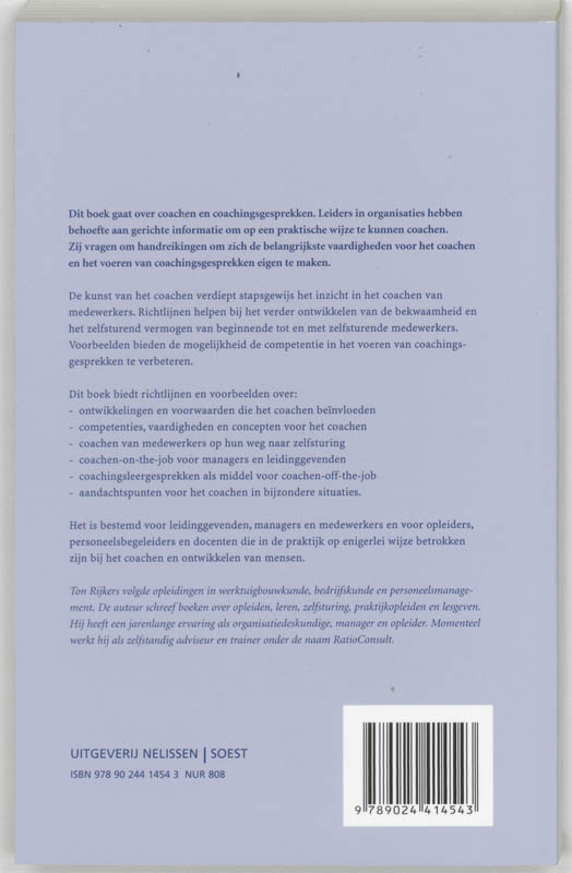 De kunst van het coachen / PM-reeks De kunst van het coachen / PM-reeks achterkant