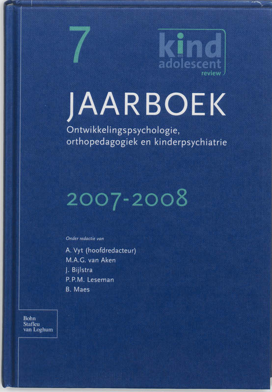 Jaarboek Ontwikkelingspsychologie, Orthopedagogiek en Kinderpsychiatrie / 7 2007/2008