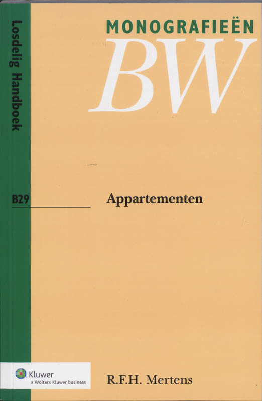 Appartementen / Monografieen Nieuw BW / B29