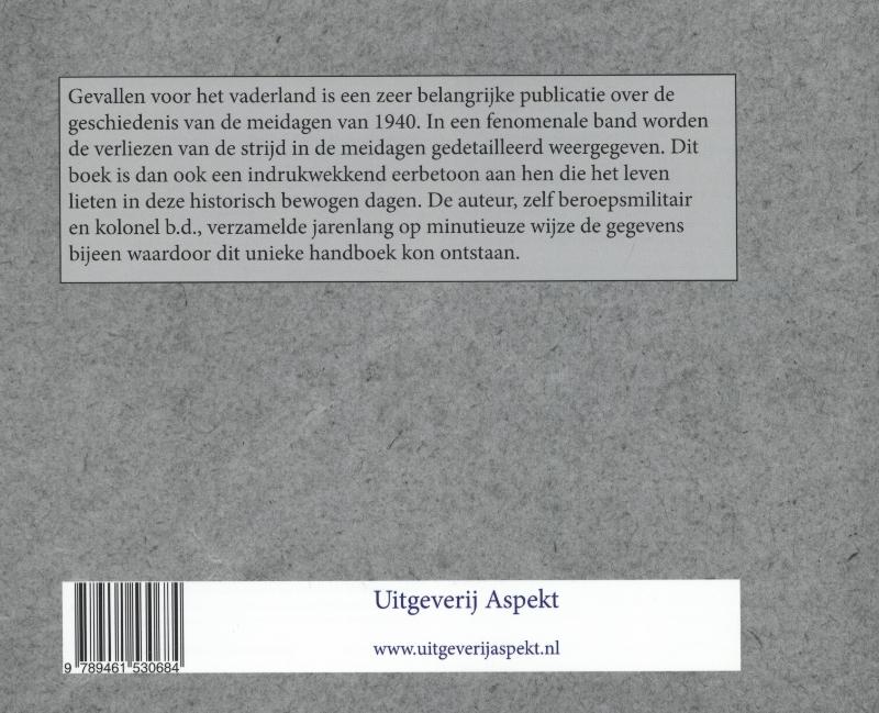 Gevallen voor Nederland achterkant