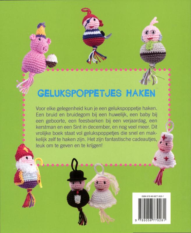 Gelukspoppetjes haken Gelukspoppetjes haken achterkant