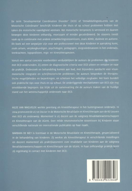 Developmental coordination disorder achterkant