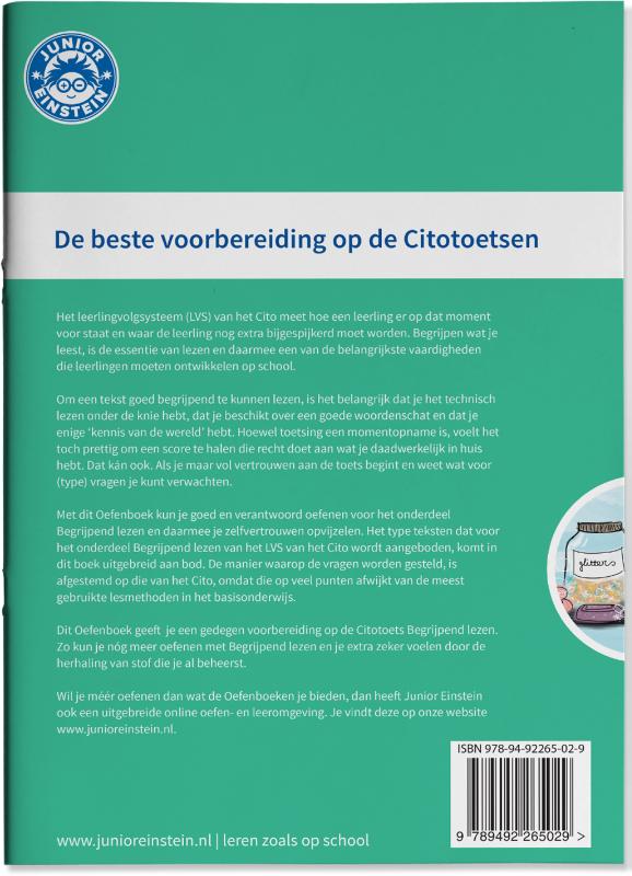 Citotoets Begrijpend Lezen 2 - Groep 5 en 6 Opgaven voor Begrijpend lezen achterkant