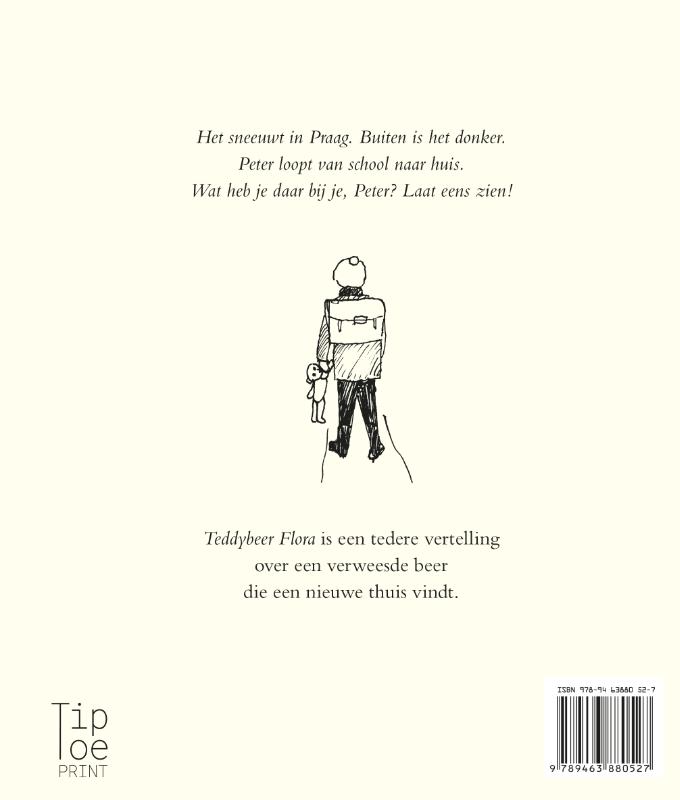 Teddybeer Flora Teddybeer Flora achterkant