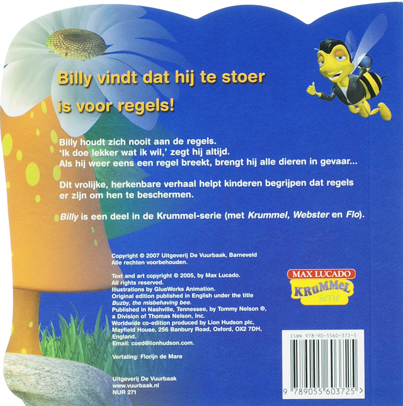 Billy de bengelbij achterkant