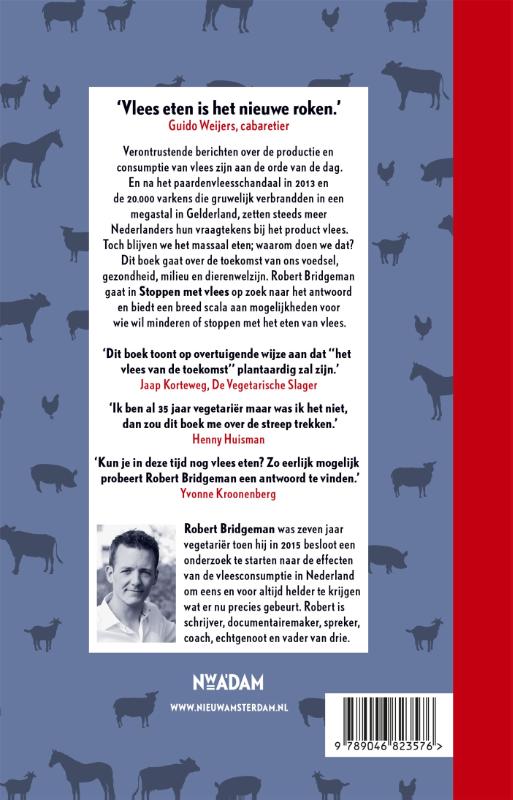 Stoppen met vlees achterkant