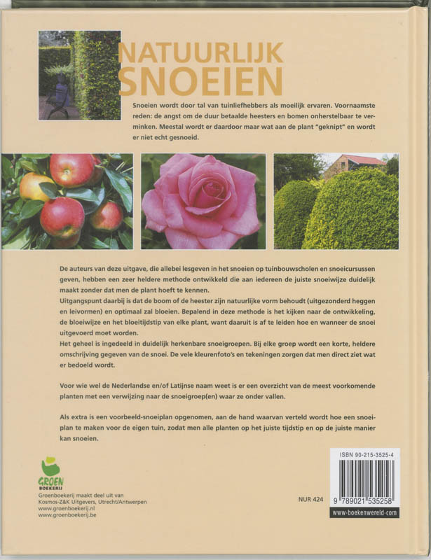 Handboek Natuurlijk Snoeien achterkant