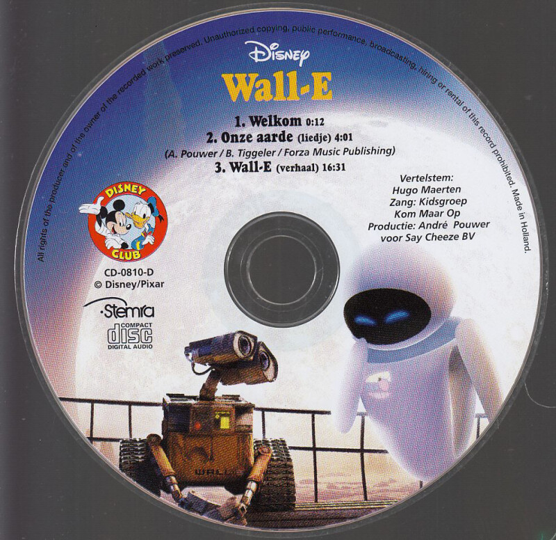 Wall.E (+ CD) / Disney Boekenclub achterkant
