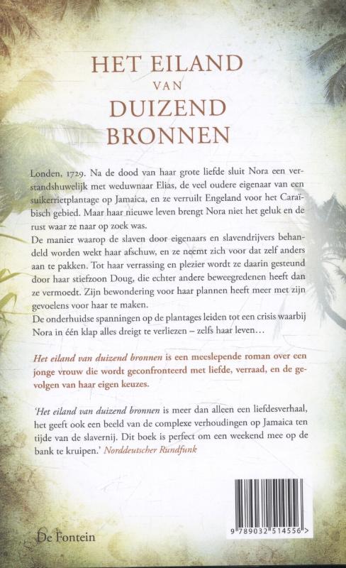 Het eiland van duizend bronnen achterkant