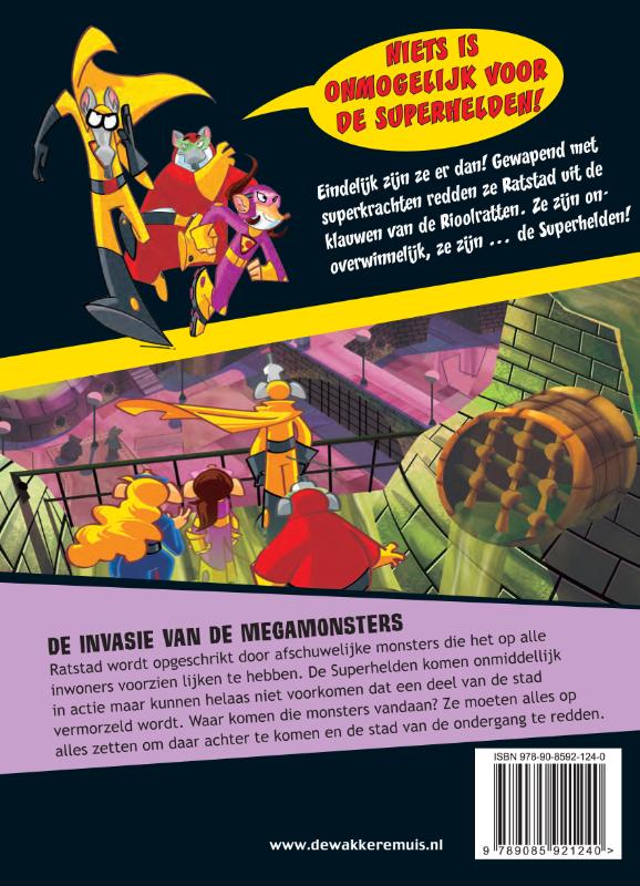 De invasie van de megamonsters / Superhelden / 2 achterkant