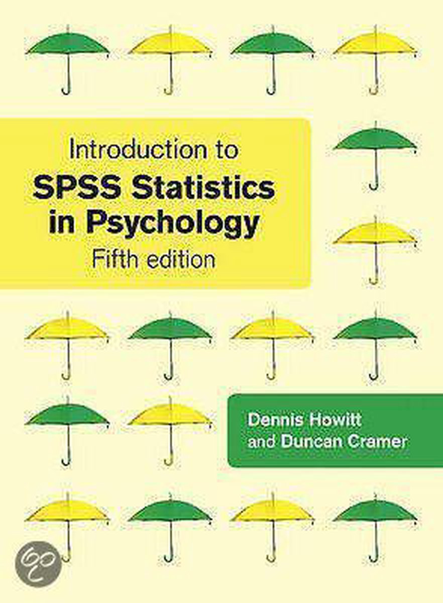 boekenbalie_9780273734260_cover Introduction To Spss Statistics In Psychology