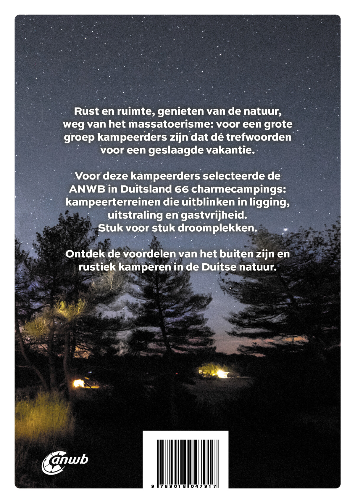 Charmecampings Duitsland / ANWB Charmecampings achterkant