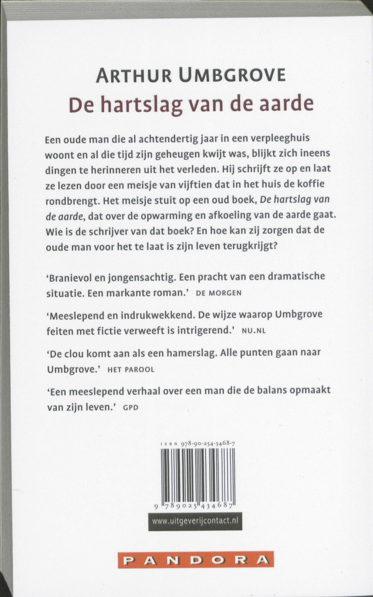 De hartslag van de aarde / Pandora pockets achterkant