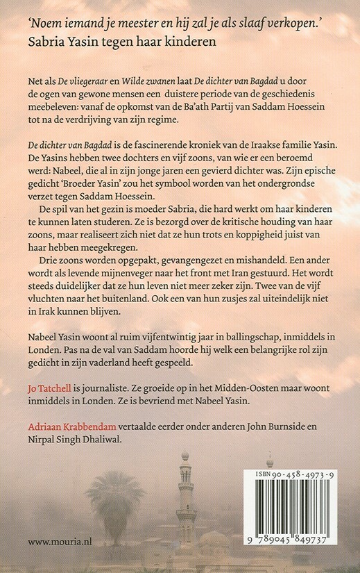 de dichter van Bagdad achterkant