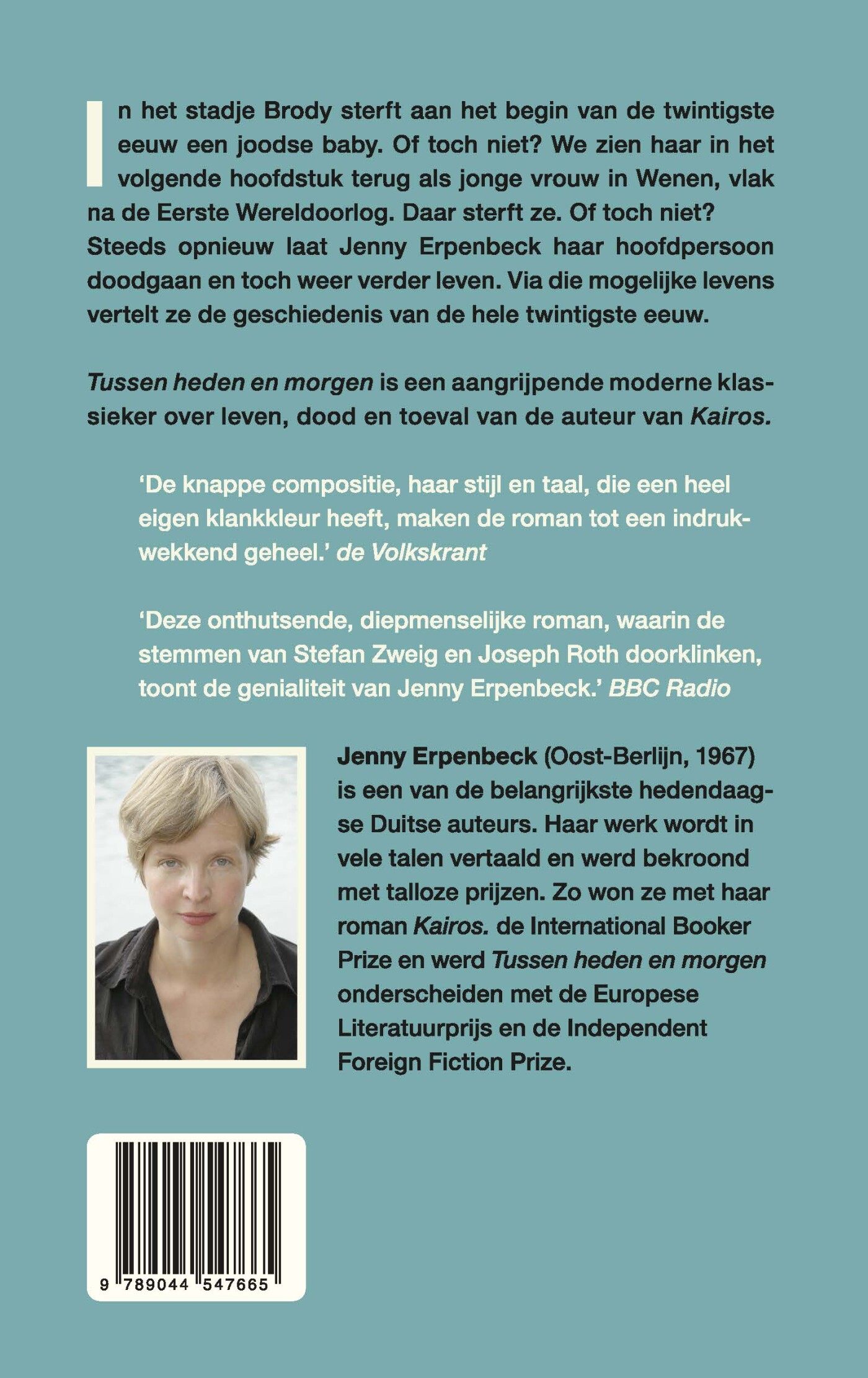 Tussen heden en morgen achterkant