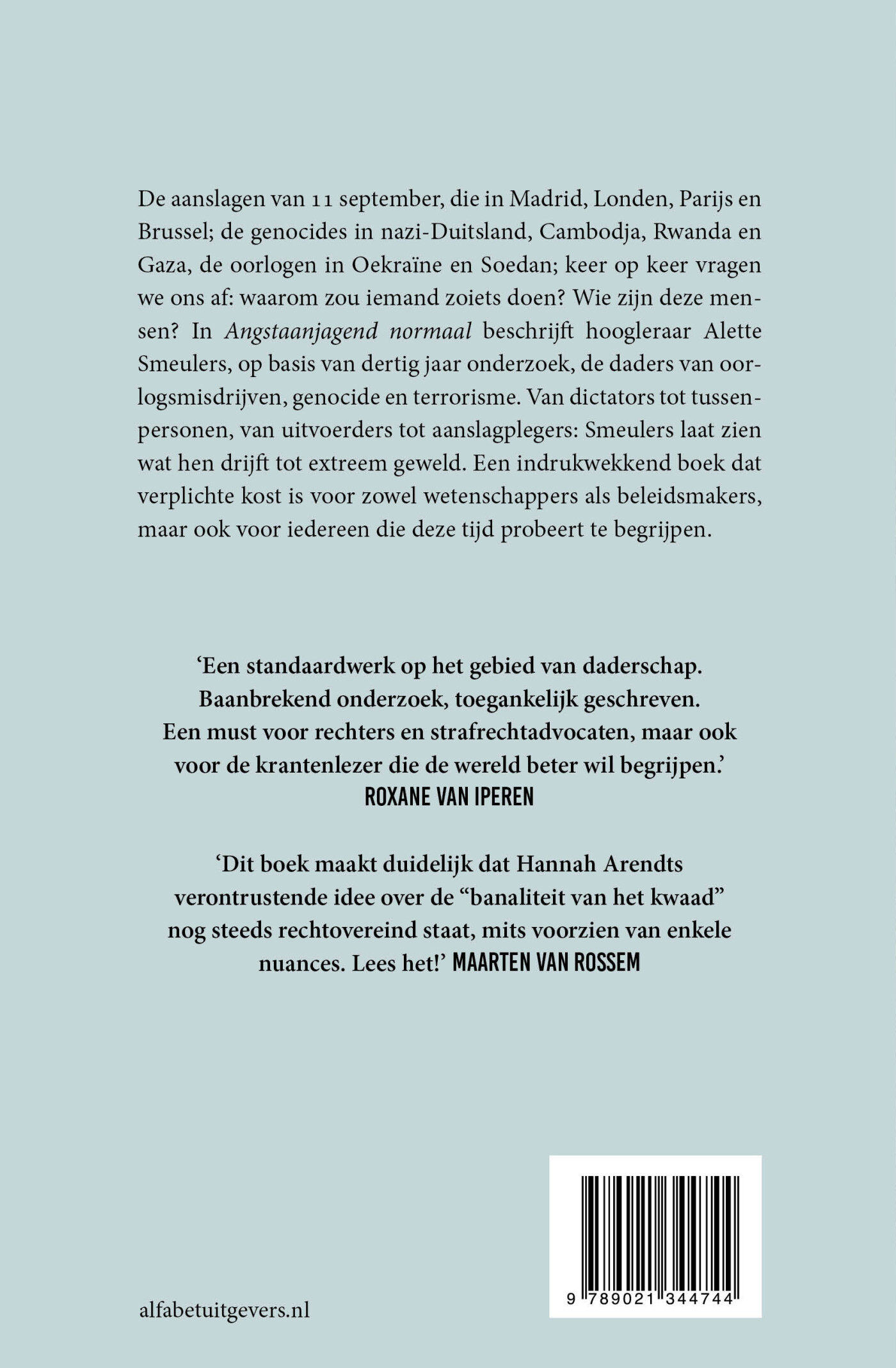 Angstaanjagend normaal achterkant