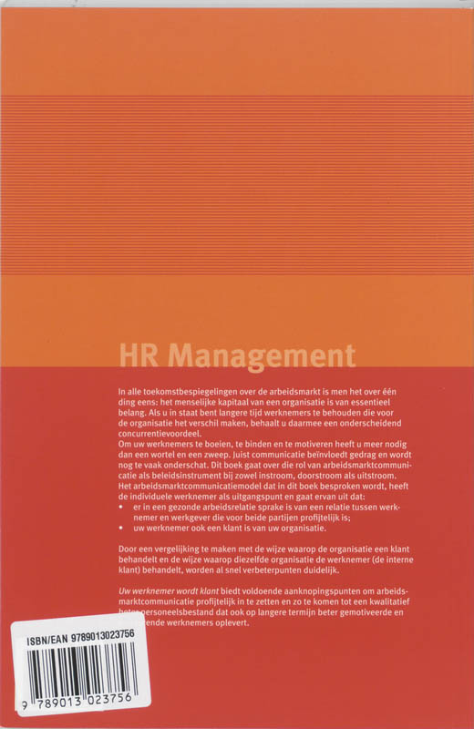 HR Management - Uw werknemer wordt klant achterkant