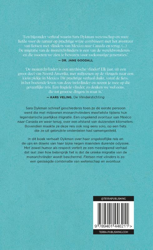 Fietsen met vlinders achterkant