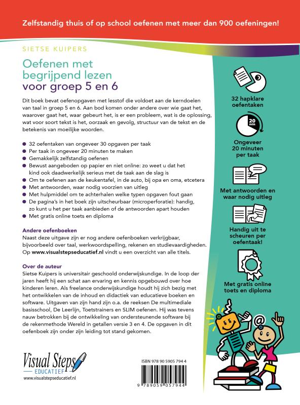 Oefenen met begrijpend en studerend lezen voor groep 5 en 6 achterkant