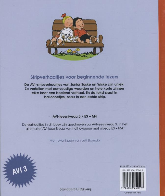 Stripverhaaltjes / AVI-leesniveau 3/E3 - M4 / Junior Suske en Wiske achterkant