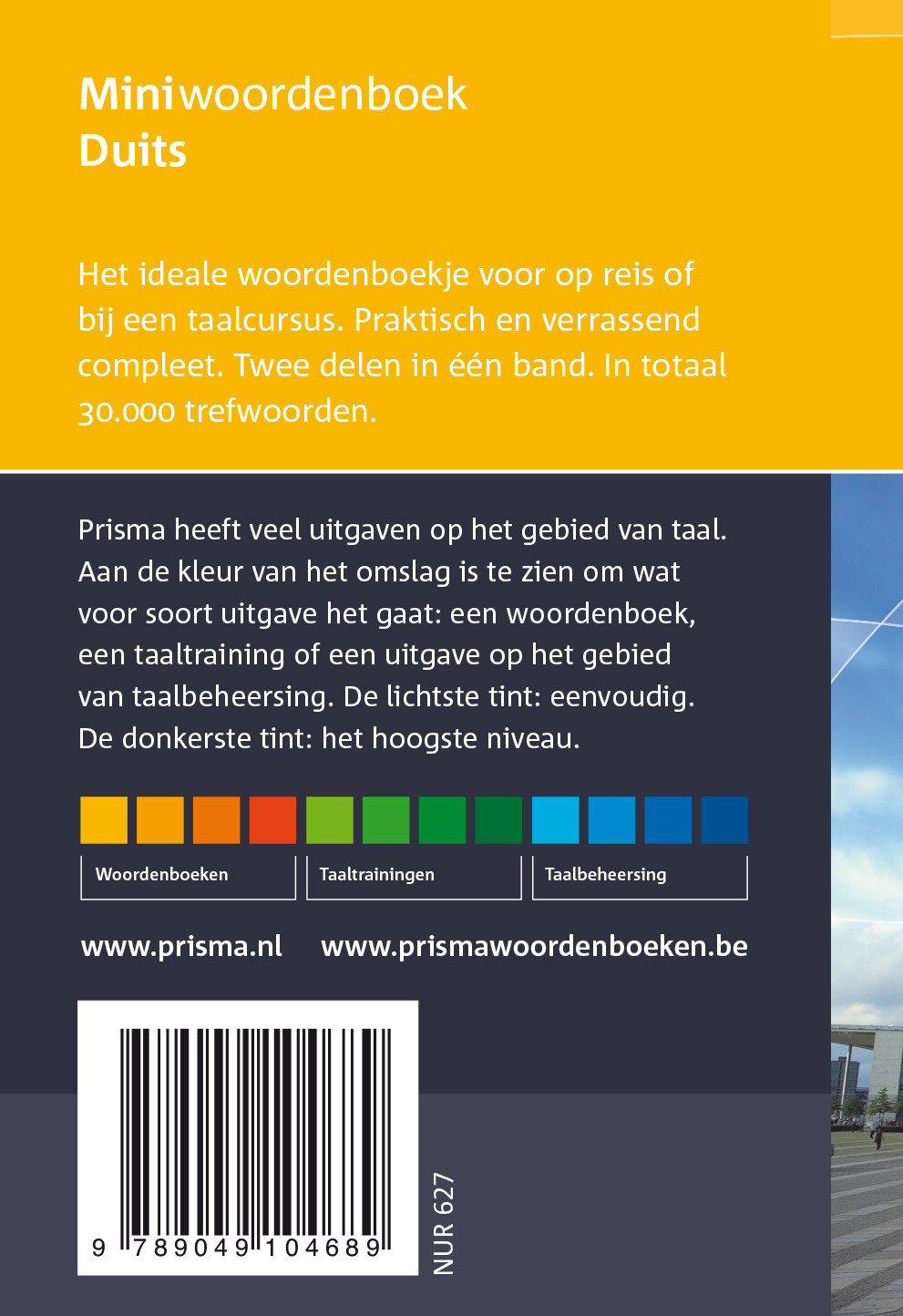 Prisma miniwoordenboek / Prisma miniwoordenboeken achterkant