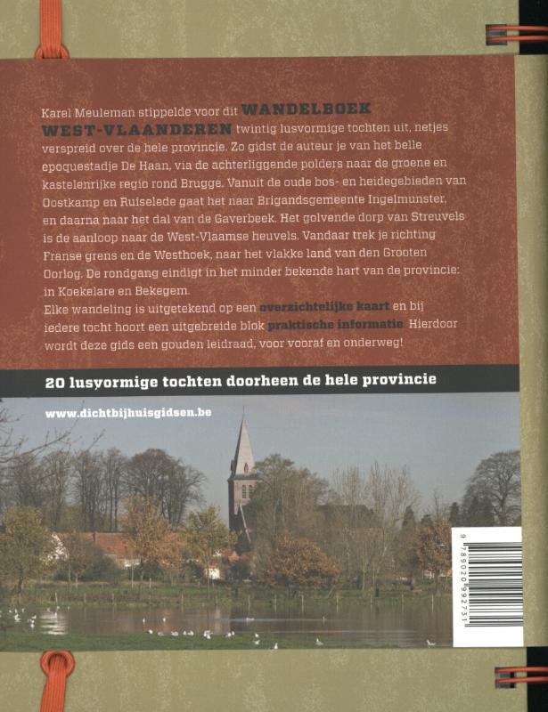 Wandelboek West-Vlaanderen / Dicht-bij-huisgidsen achterkant