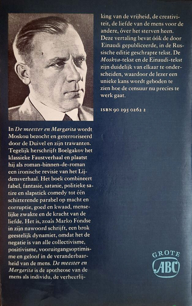 De meester en Margarita / Grote ABC / 110 achterkant
