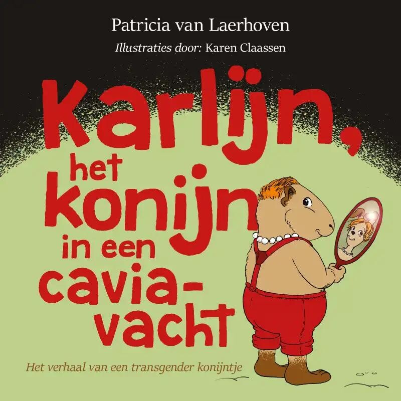 Karlijn het konijn in een caviavacht