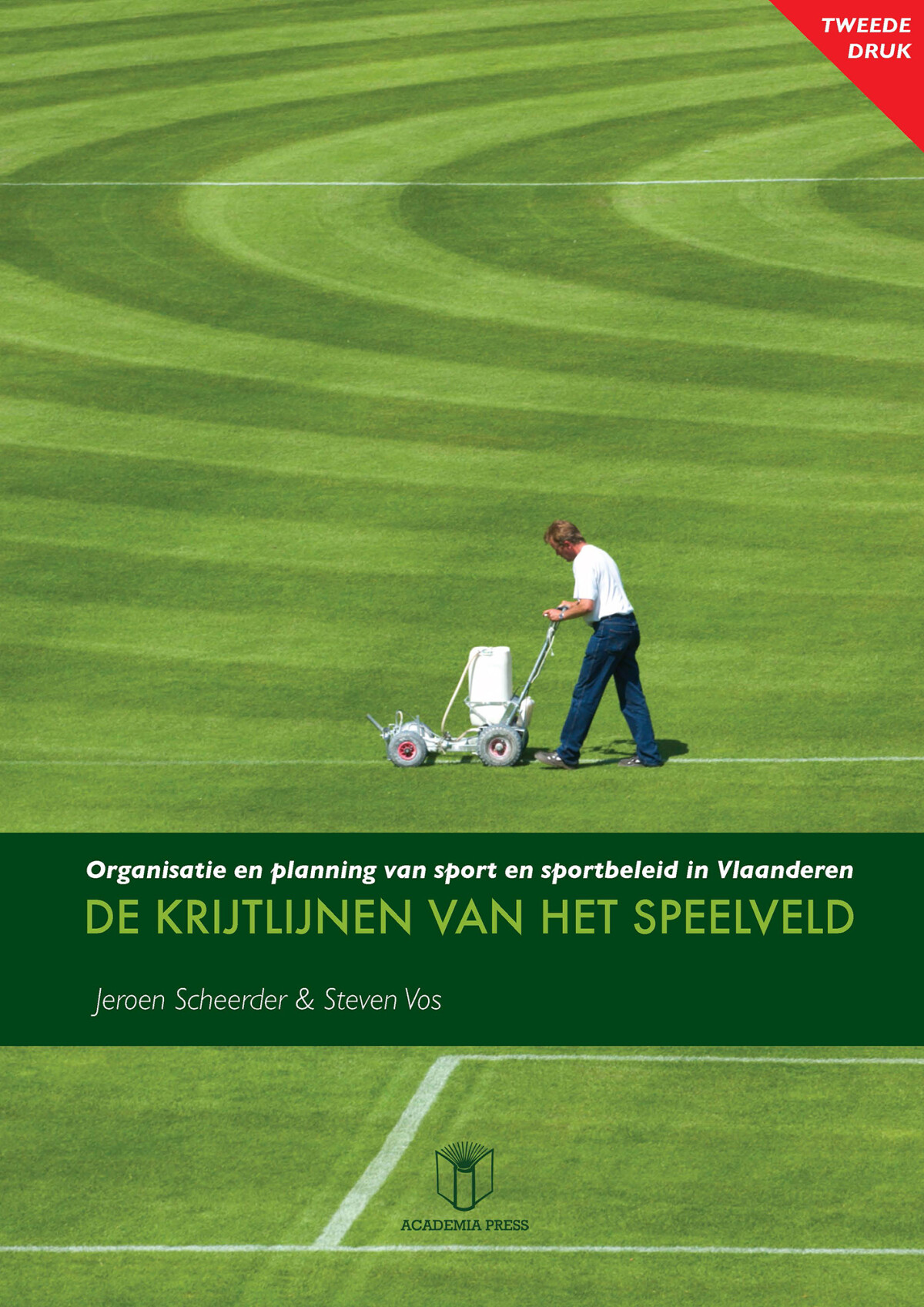 De krijtlijnen van het speelveld