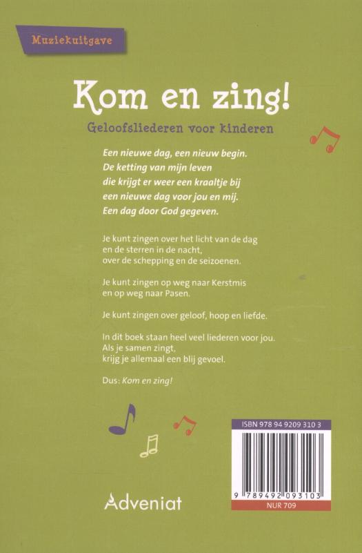 Kom en zing! achterkant