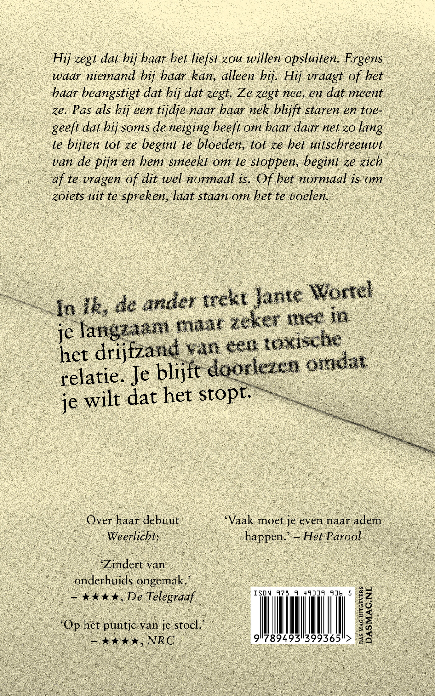 Ik, de ander achterkant