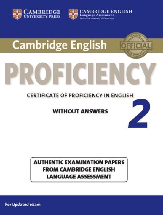 Cambridge English Proficiency 2 student's book without answers