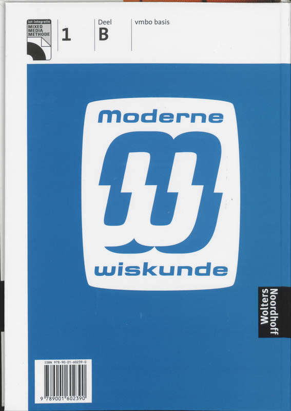 Moderne Wiskunde / 1B Vmbo Basis achterkant