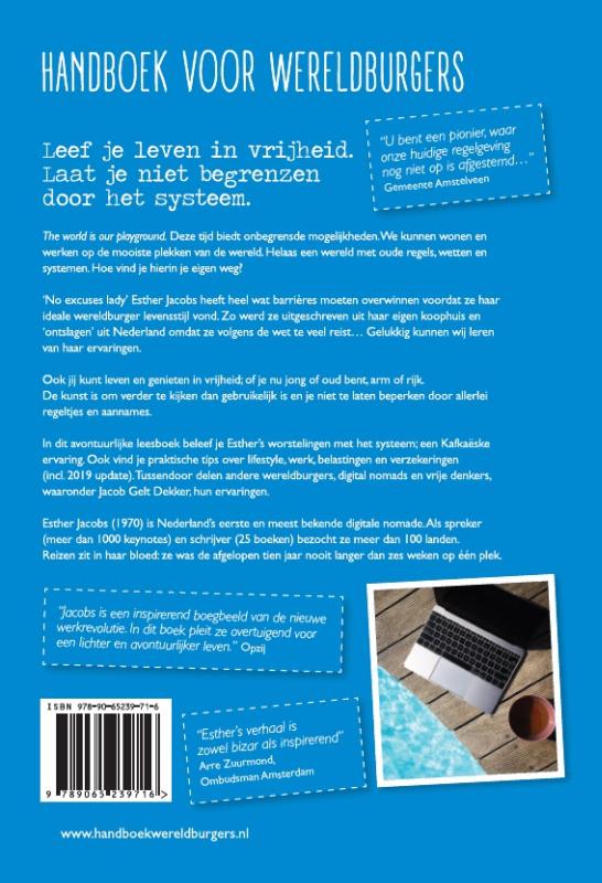 Handboek voor wereldburgers achterkant