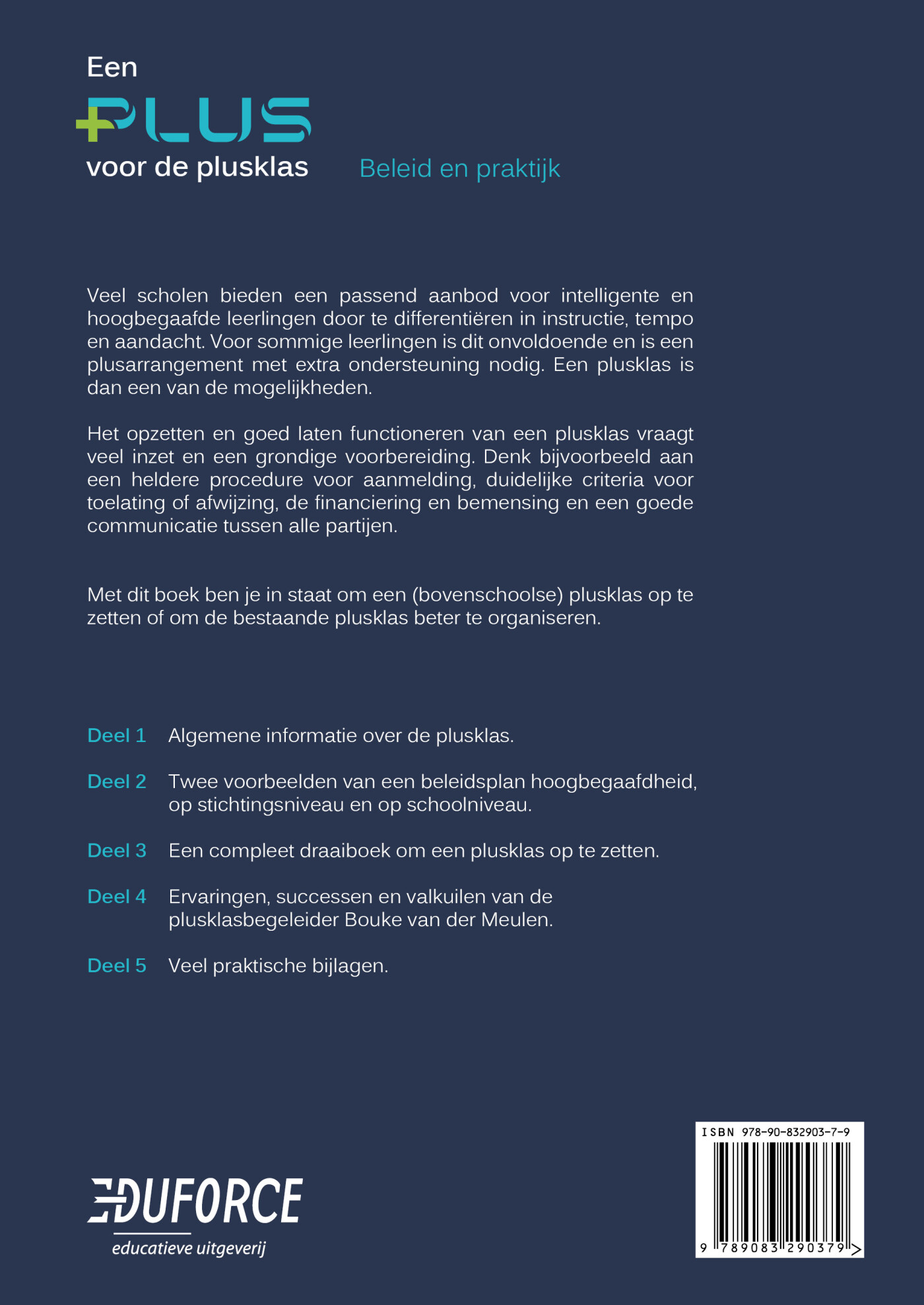 Een plus voor de plusklas achterkant