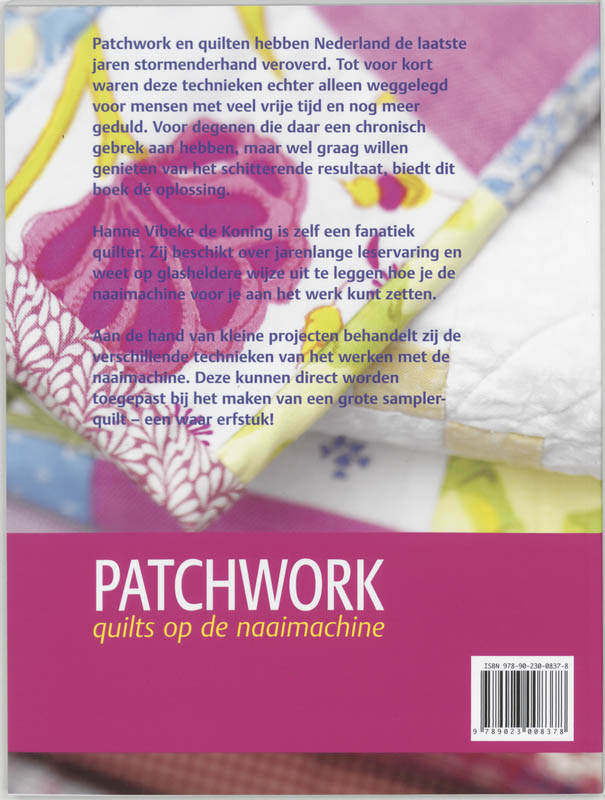 Patchwork Quilts Op De Naaimachine achterkant