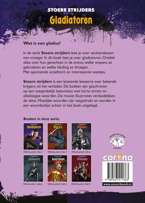 Gladiatoren / Stoere strijders achterkant