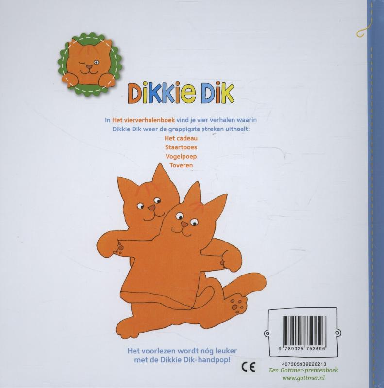 Dikkie Dik  -   Het vierverhalenboek achterkant