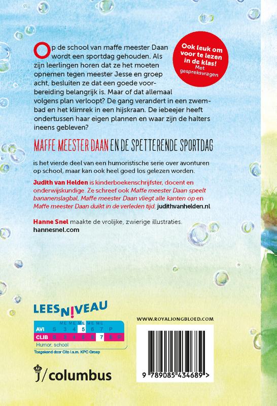 Maffe Meester Daan en de spetterende sportdag / Maffe Meester Daan / 4 achterkant