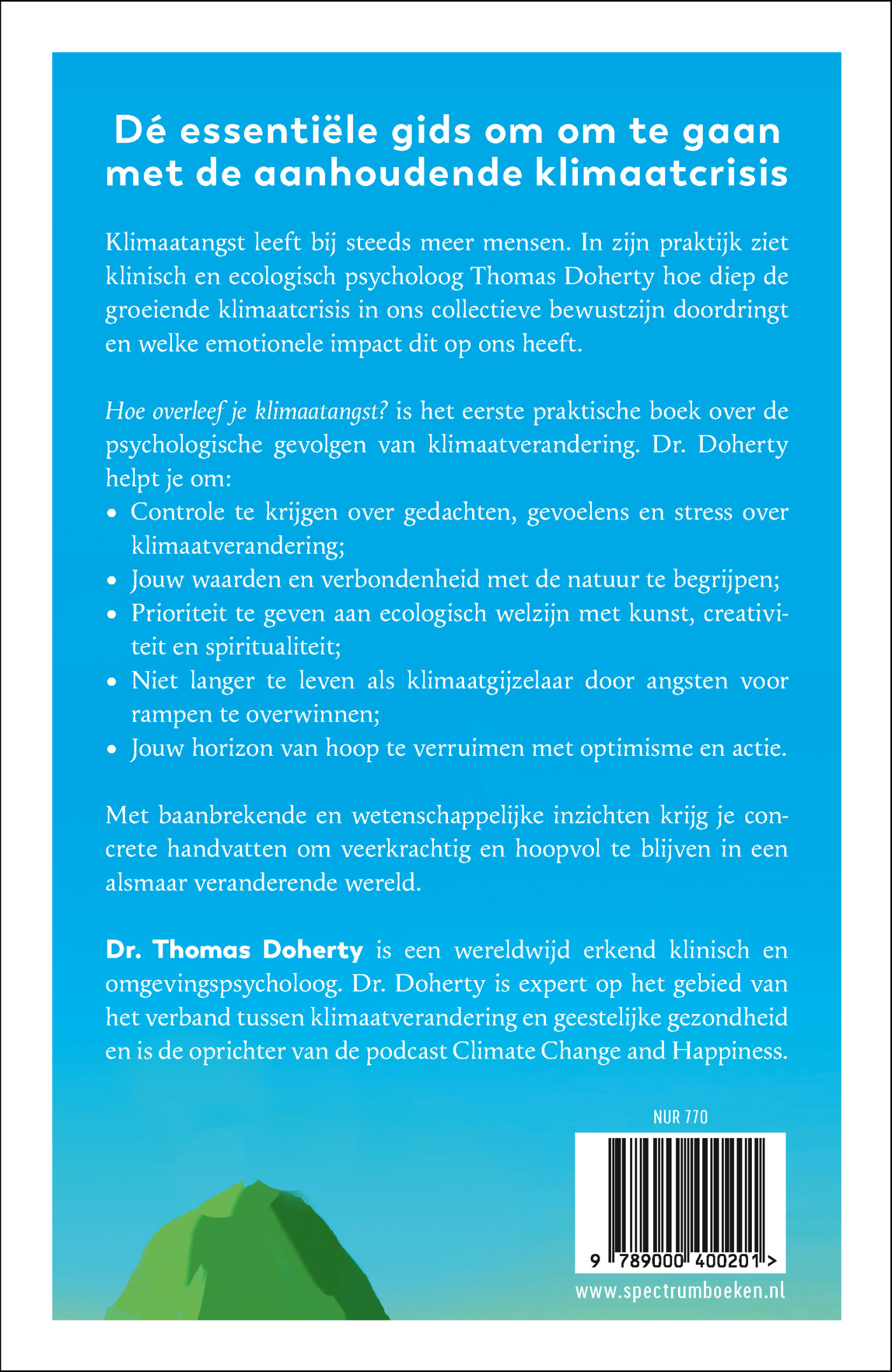 Hoe overleef je klimaatangst? achterkant