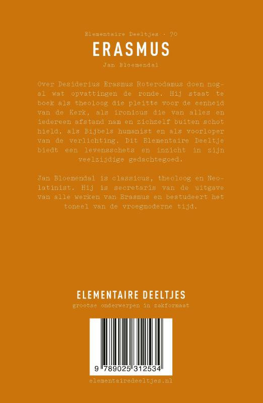 Erasmus / Elementaire Deeltjes / 70 achterkant