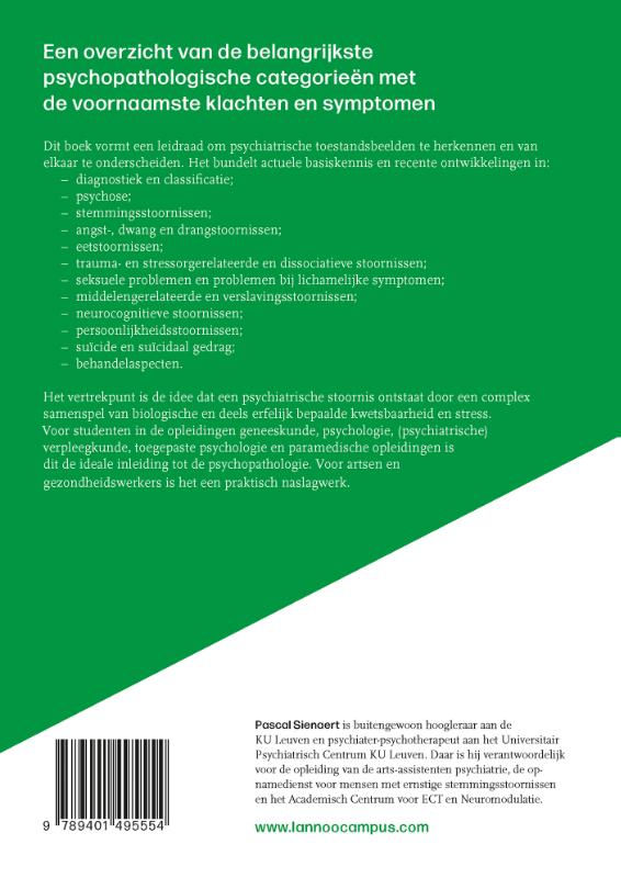 Psychopathologie / Campus handboek achterkant