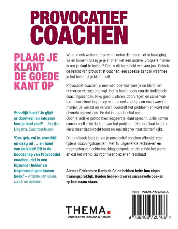 Provocatief coachen achterkant