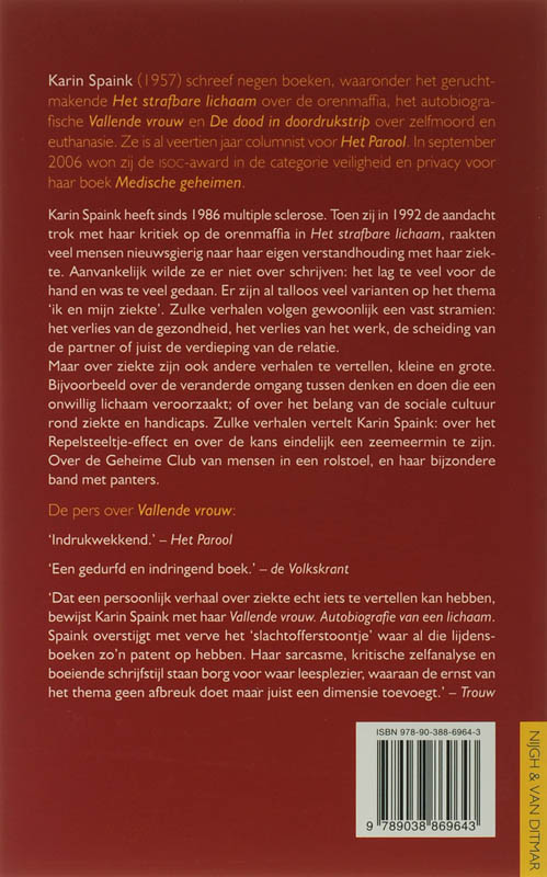 Vallende vrouw achterkant
