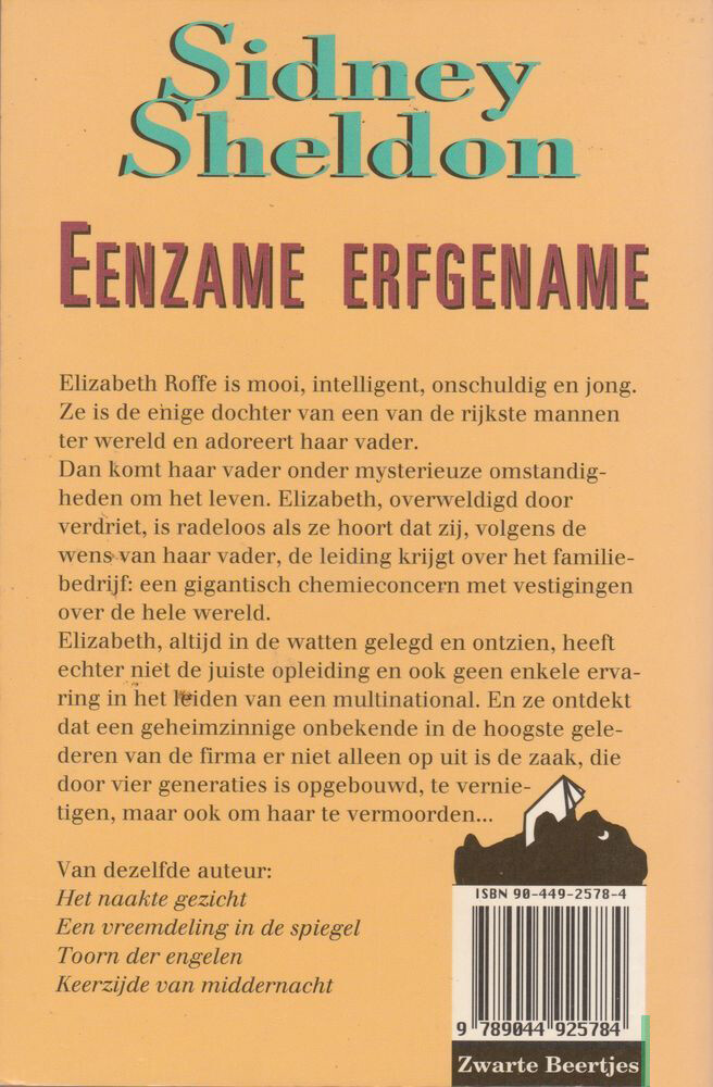 Eenzame erfgename / Zwarte beertjes / 2578 achterkant