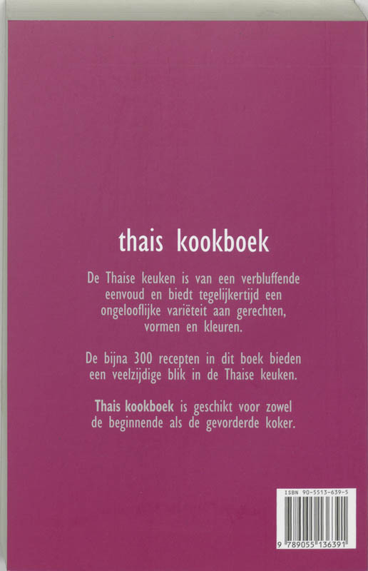 Thais Kookboek achterkant