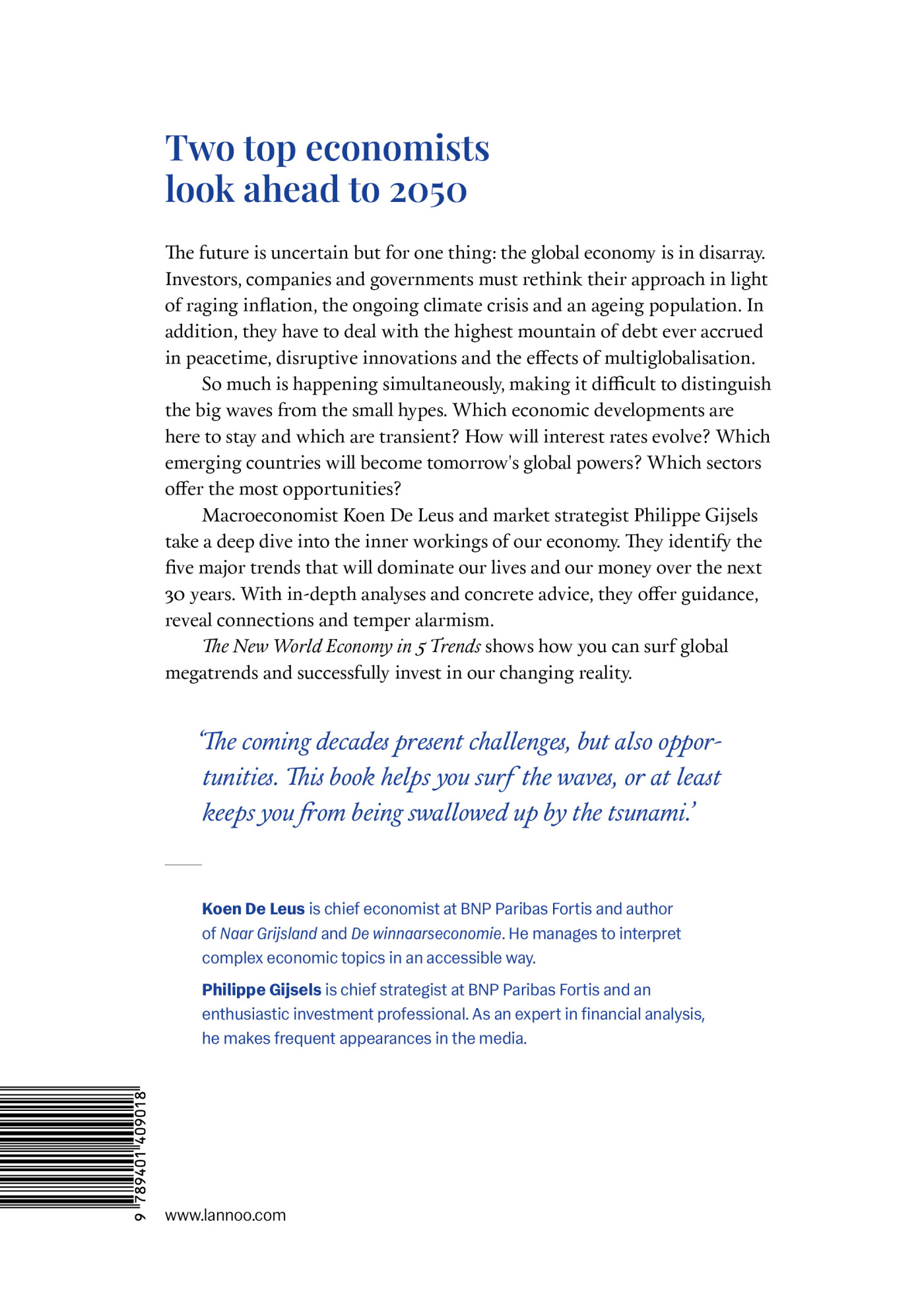 The New World Economy in 5 Trends achterkant